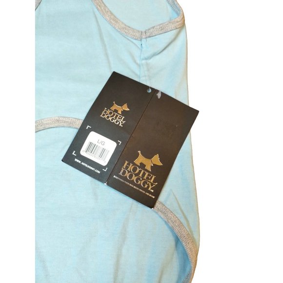 Hotel Doggy Dog Large Blue To Do Checklist: Play Play Play Tank Shirt - Picture 3 of 4